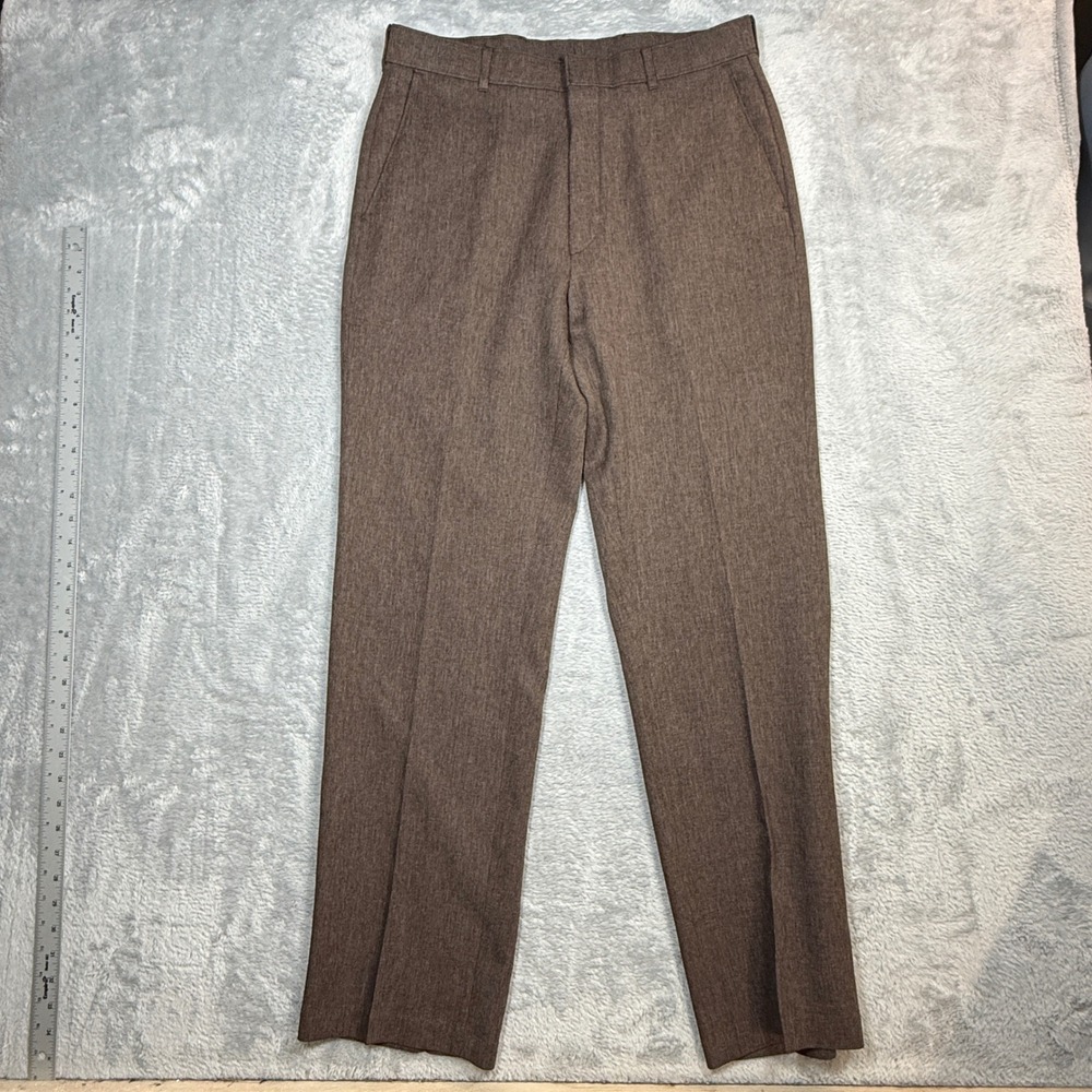 Vintage Levis Action Slacks Mens W34 L32 (Fits 33x31) Brown Dress Pants 80s